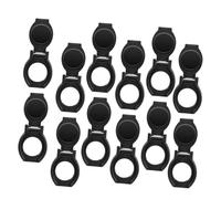 KONTONTY Cubierta Protectora de Lente de Cámara USB, 12 Unidades, Plástico Abs Duradero, Tapa para Cámaras Web, Privacidad Segura para Ordenadores y Portátiles, Color Negro
