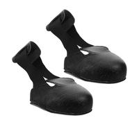 KONTONTY Cubrezapatos con Puntera de Acero Negro Protector Metatarsiano Antideslizante para Calzado de Trabajo Industrial Accesorio Seguro para Botas y Zapatos de Visitantes