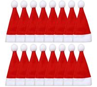KONTONTY Decoración Navideña De Sombrero De Papá Noel Juego De Cuchillo y Tenedor Funda para Botella De Vino