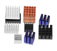 KONTONTY Disipador De Calor Pasivo De Cobre y Aluminio 12 Piezas para Placa De Desarrollo 3b, Kit Adhesivo Térmico De Alta Conductividad, Enfriamiento para Electrónica Compacta