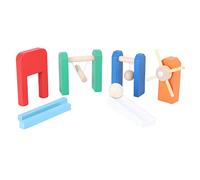 KONTONTY Dominó de Madera 1 Juego, Bloques de Construcción, Infantil