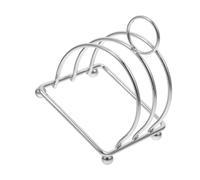 KONTONTY Estante de Acero Inoxidable para Pan y Utensilios, Soporte para Tostadas Diseño Compacto para Cocina y Oficina, 4 X 3,19 X 3,19 Pulgadas