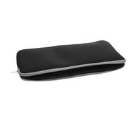 KONTONTY Estuche de Neopreno para Teclado Inalámbrico Negro, Bolsa de Almacenamiento Acolchada Cremallera, Funda Protectora para Teclado y Mouse, Adecuado para Viaje y Oficina