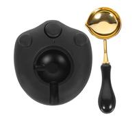 KONTONTY Fundidor de Sellos de Cera Cuchara en Forma de Garra Negra, Portátil Calentamiento Rápido para Manualidades DIY