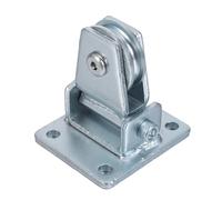 KONTONTY Heavy Duty U-shaped Steel Wire Rope Pulley Wheel Silent Ceiling Mount Pulley For Workshop Garage Industrial Lifting And Moving