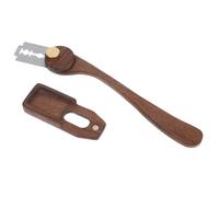 KONTONTY Herramienta y Mango de Madera con Cuchillo de Acero Inoxidable y Fácil de Limpiar Afilado para Marcar Pan de Masa Madre para Eventos, Obsequios y Reposteros