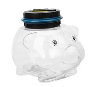 KONTONTY Hucha Digital Contadora de Monedas Transparente con Pantalla LCD Alcancía Creativa para Ahorrar Dinero Regalo para Niño Niña Caja Monedas con Configuración Manual