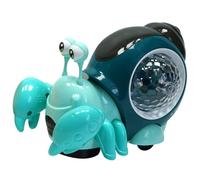 KONTONTY Juguete De Cangrejo Sensorial para Gatear y Caminar Ñiño 6-12 Meses Verde Luz Led y Melodía Musical Estimulación Temprana Juguetes para Bebés para Desarrollo Motor