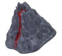 KONTONTY Juguetes De Lava del Volcán Modelo De Volcán Volcánico Simulado Mini Decorativo Kit De Volcán En Erupción Luces De Estatuilla Al Aire Volcán Pecera Valcano El Plastico