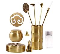 KONTONTY Kit De Ceremonia De Incienso 11 En 1 Juego De Herramientas para Hacer Incienso