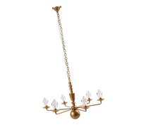 KONTONTY Lámpara de Techo en Miniatura para Casas de Muñecas Modelo de Paisaje Luz Cálida Amarilla Material Resistente para Decoración de Escenas y Mesa de Arena Accesorio Realista y