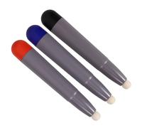 KONTONTY Lápices Táctiles Capacitivos para Pizarra White 3 Unidades, Puntas De Fieltro, Colores Rojo Azul Negro, Alta Sensibilidad, Compatibles Pantallas Electrónicas para Escritura y Dibujo