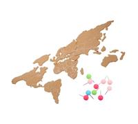 KONTONTY Mapa Mural Autoadhesivo de Corcho con Diseño de Rayas Tablero Interactivo para Decoración del Hogar y Oficina Arte Mural 3D para Sala de Estar y Habitación Juego de Láminas