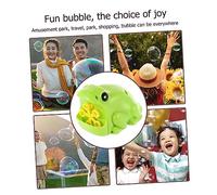 KONTONTY máquina de Burbujas Divertida Toys Bubble Machine jabón pompas jabon pompas Brain Toys Maquina de Burbujas Rana máquina de Burbujas Fabricante de Burbujas de Juguetes Green