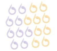 KONTONTY Marcadores de Tejido y Crochet de Plástico 20 Piezas Multicolor para Tejedores Principiantes y Avanzados, Anillos de Puntada Ligeros y Prácticos para Proyectos DIY de Bufandas,