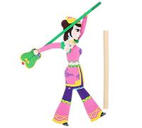KONTONTY Marioneta de Sombras Tradicional de Madera para Niños Diseño Creativo y Material de Manualidades para Juego y Educación Temprana Color Aleatorio