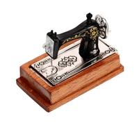 Kontonty Mini MáQuina De Coser En Miniatura para Casa De MuñEcas Modelo Vintage De Micro MáQuina De Coser para DecoracióN Y Muebles Miniatura Accesorio para Paisajismo Interior