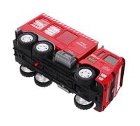 KONTONTY Modelo de Camiones de Bomberos Decoraciones de Fiesta con temática de Bomberos Juguetes de camión de Bomberos Jugar Figura vehículos Juguetes camión de Juguete el plastico Rojo