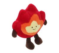 KONTONTY muñeco de Peluche Relleno cojín de Almohada para el hogar decoración de Falso Dibujos Animados Juguete de Peluche de fogata Felpa Suave de leña Muñeca algodón Rojo