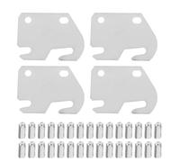 KONTONTY Oculta para Cama Gancho y Placa de Resistentes para Reparación y Sustitución de Estructura de Cama Fácil Instalación y Compatibilidad para Cabecero y Piecero