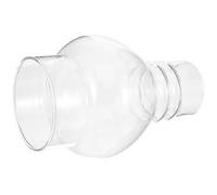 KONTONTY Pantalla de Vidrio Transparente para Lámpara de Aceite Chimenea de Queroseno 38 Orificios Redonda Reemplazo Resistente al Viento y Altas Temperaturas Adecuado para Lámparas