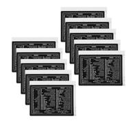 KONTONTY Pegatinas de Acceso Rápido para Teclado Portátil, 10 Piezas de Vinilo Laminado sin Residuos, Personalizadas y Extraíbles, Guía de Referencia para Hojas de Cálculo, Compatibles