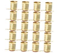 KONTONTY Portalámparas E10 LED Base de Rosca de Cobre, Adaptador para Lámpara de Luz, Accesorio Eléctrico para Experimentos Caseros, Paquete de 20 Piezas, Uso Doméstico y Laboratorio