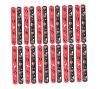 KONTONTY Pulseras De Muñeca Slap Ninja Para Niños Niños y Niñas Tamaño Ajustable Bandas De Pvc Flexibles Para Fiesta y Obsequio Pack De 24 Unidades