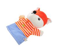 KONTONTY Puppets De De Lujoso Juguete De Marioneta con Mano De Animal Relleno para Niños Narración De Cuentos Y Fingir Jugar A Los Padres Interactivos Fox Juguete