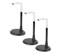 KONTONTY Soporte para Muñecas y Figuras de Acción Ligero para Camping, Pvc Durable 25 Cm, Expositor Estable para Barras de Luz y Almacenamiento, Set de 3 Piezas para Actividades al Aire