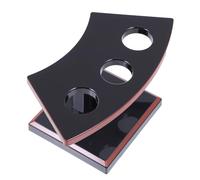 KONTONTY Soporte para Rollos de Sushi Hechos a Mano, Portaconos de Helado | Plástico y Acero Inoxidable, Base Estable Orificios Redondos, Exhibición Portátil para Tacos y Bocados