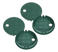 KONTONTY Tapa Caja de Valvulas para Sistema de Rociadores de Plastico Verde 4 Piezas, Caracteristicas Estables, para Entrada de Agua y Tapa de Caja Subterranea Varios estilos