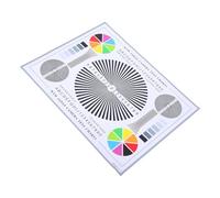 KONTONTY Tarjeta de Prueba para Calibración y Enfoque de Lentes de Cámara Papel Resistente para Uso en Interiores y Exteriores, Imagen Clara y Aplicación Versátil