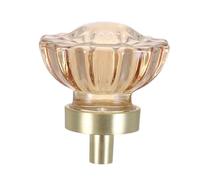 KONTONTY Tirador de puerta champán tiradores de cajones de flores Pomos para armarios de flores. manija de la puerta de aleación de zinc perillas de cajones de flores Black