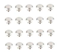 KONTONTY Tiradores De Cajón Redondos De Acero Inoxidable 304, Perillas De Tiro Orificio, Para Armarios y Muebles, 20 Unidades, Uso Cocina y Dormitorio