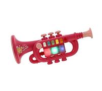 KONTONTY Trompeta Infantil Educativa para Niños Mini Instrumento Musical De Plástico Rosa Juguete De Aprendizaje Adecuado para Desarrollo Musical Sin Baterías Incluye Cuerda