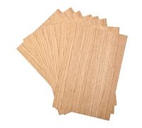 Kontrasti Lata de roble rayado grosor 0,4 mm x 8 hojas | Madera en bruto | Tranciado adecuado para: modelismo, muebles, trabajos de reparación, restauración, bricolaje, bricolaje y artesanía