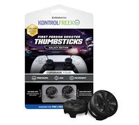 KontrolFr PS Fr alaxy Black para PlayStation 4 (PS4) y PlayStation 5 (PS5) | Pulgares de Rendimiento | 1 Tiro Alto, 1 Tiro Medio | Negro