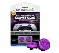 KontrolFr PS Fr renzy para PlayStation 5, PS5 y PlayStation 4, Controlador PS4, joysticks de Rendimiento, 1 Tiro Alto, 1 Tiro Medio, Morado/Negro