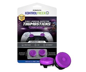 KontrolFr PS Fr renzy para PlayStation 5, PS5 y PlayStation 4, Controlador PS4, joysticks de Rendimiento, 1 Tiro Alto, 1 Tiro Medio, Morado/Negro