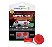 KontrolFreek FPS Freek Inferno - Controlador para Xbox One y Xbox Series X, palancas Pulgares de Rendimiento, 1 Altura Alta, 1 Altura Media, Rojo/Blanco