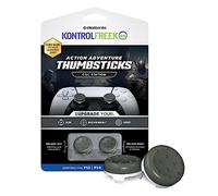 KontrolFreek CQC Classic - Controlador para Playstation 4 (PS4) y Playstation 5 (PS5) | Pulgares de Rendimiento | 2 cóncavos de Altura Media | Gris/Blanco