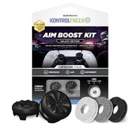 KontrolFr im Boost Kit para Mando de PlayStation 5 (PS5) y PlayStation 4 (PS4) | Incluye palancas de Rendimiento y Anillos de precisión | Black Galaxy Edition