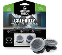 KontrolFreek Call of Duty: Modern Warfare - A.D.S. para Xbox One y Xbox Series X | Performance Thumbsticks | 2 Alturas elevadas, cóncavo | Transparente/Negro.