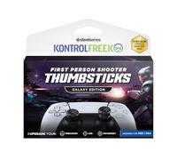 KontrolFr PS Fr alaxy Black Grips para Mando PS5 | Palancas de Precisión y Protector de Joystick para PS5 & PS4 | Aumento de Altura y Aim Assist | Negro