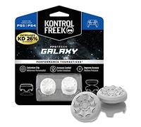 KontrolFr PS Fr alaxy para PlayStation 4 (PS4) y PlayStation 5 (PS5) | Performance Thumbsticks | 1 Altura elevada, 1 Altura media | Blanco.