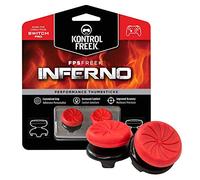KontrolFr PS Freek Inferno para Nintendo Switch Pro | Performance Thumbsticks | 2 Alturas elevadas, convexo | Rojo.