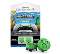 KontrolFreek Minecraft Performance Thumbsticks® - Creeper Editon | Playstation 5 (PS5) y Playstation 4 (PS4) | 2 thumbsticks de Altura Media