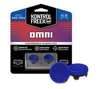KontrolFreek Omni para PlayStation 4 (PS4) y PlayStation 5 (PS5) | Performance Thumbsticks | 2 Alturas bajas, cóncavo | Azul.