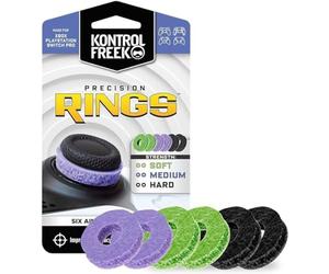 KontrolFreek Precision Rings | Aim Assist Motion Control for Playstation 4 (PS4), Xbox One, Switch Pro & Scuf Controller (Black/Purple/Green)